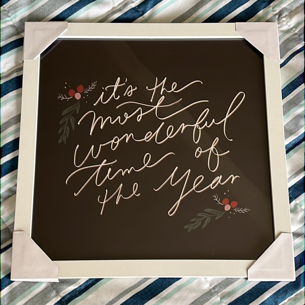 Framed 12 x 12 Janessa Wait Calendar Print (8x8 mat included behind print)